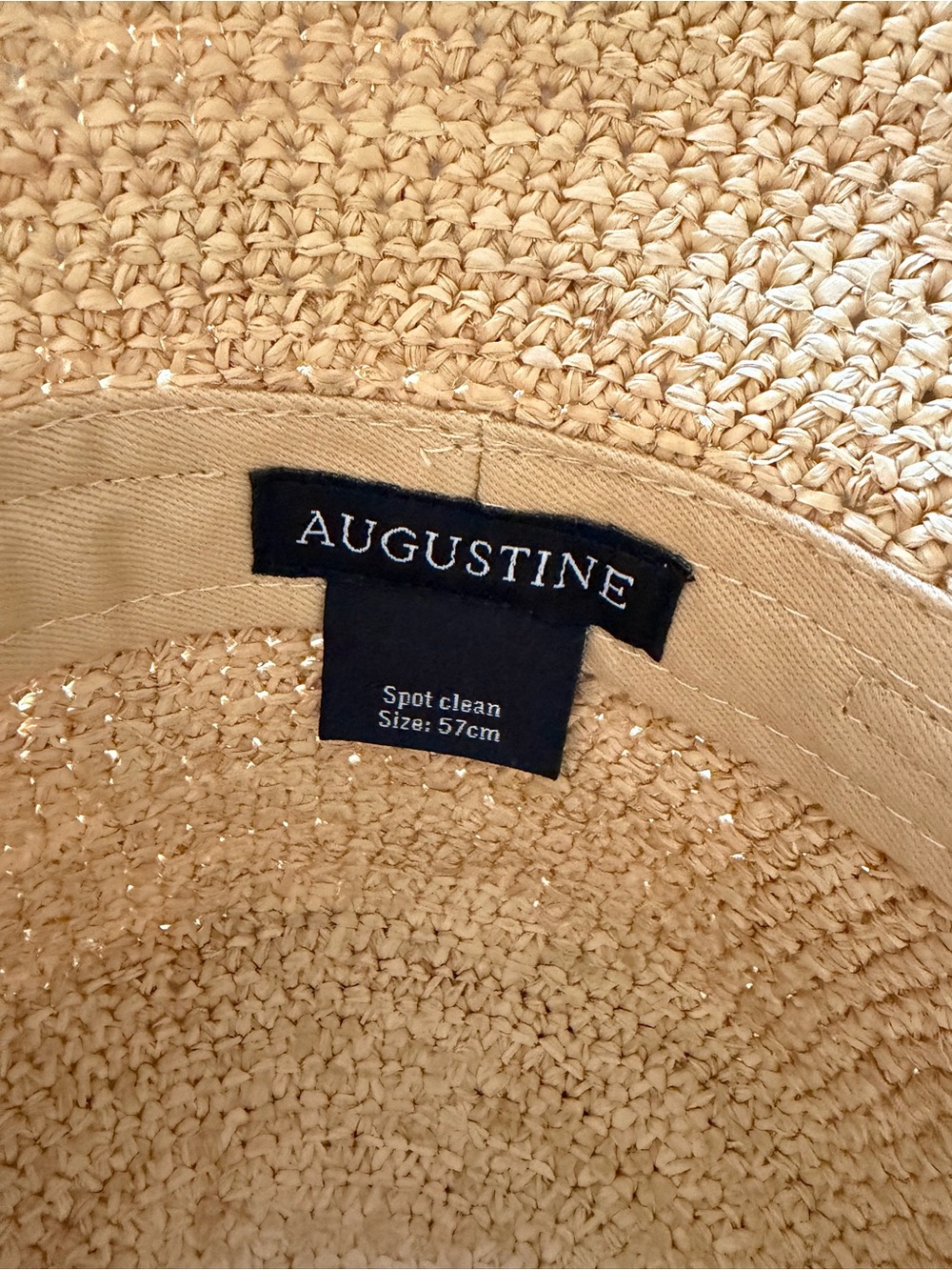 NWOT Natural Raffia Straw Bucket Hat - Picture 9 of 13